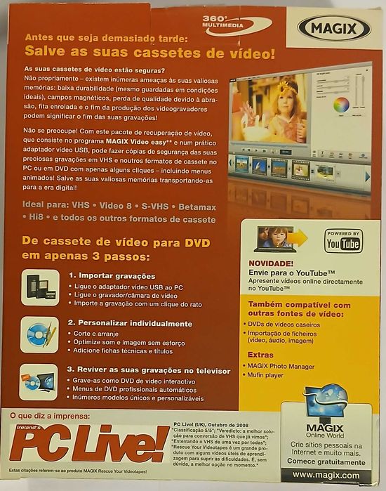 Salve as suas cassetes de vídeo! (passar cassetes para DVD)