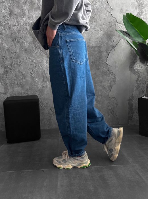 Джинси чоловічі широкі baggy/balloon jeans, штани баггі | Джинсы багги мужские широкие Джынсы беги стиль 90 х реп ск8 rap sk8 y2k | Розмір XL