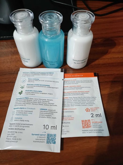 Zestaw podróżny balsam żel szampon krem żel do higieny intymnej