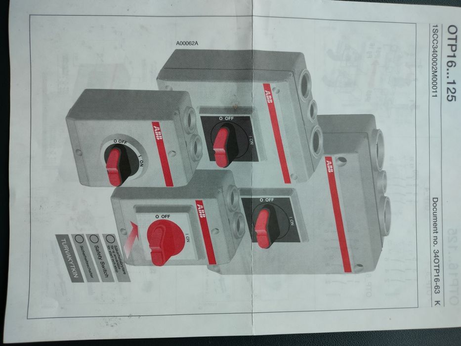 Wyłącznik ABB OTP45B3M nowy