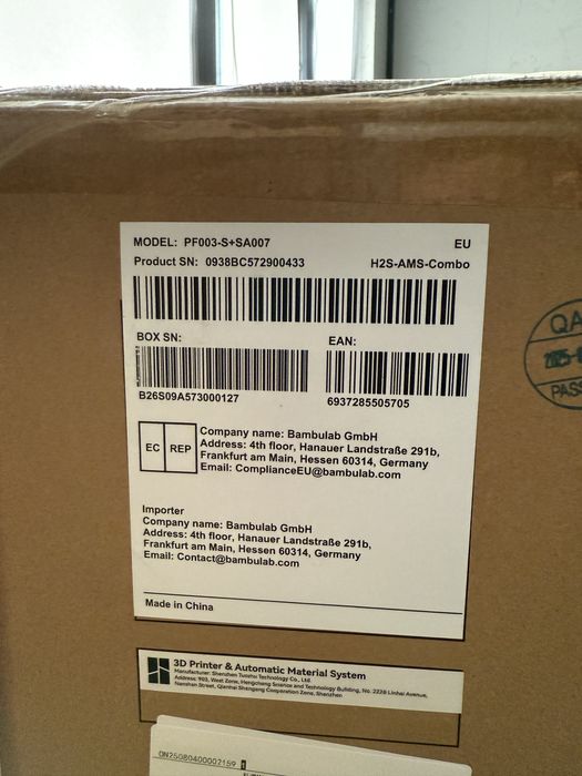 3D принтер Bambu lab H2S Combo AMS