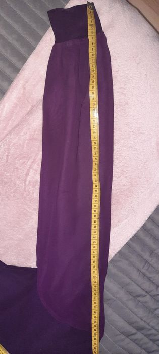 Eleganckie Body, rekawy tiul, fioletowe