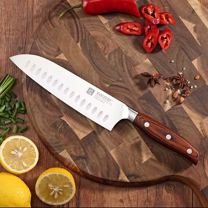 Японский премиум нож XINZUO АКЦИЯ!(Шеф-нож + подставка в подарок)