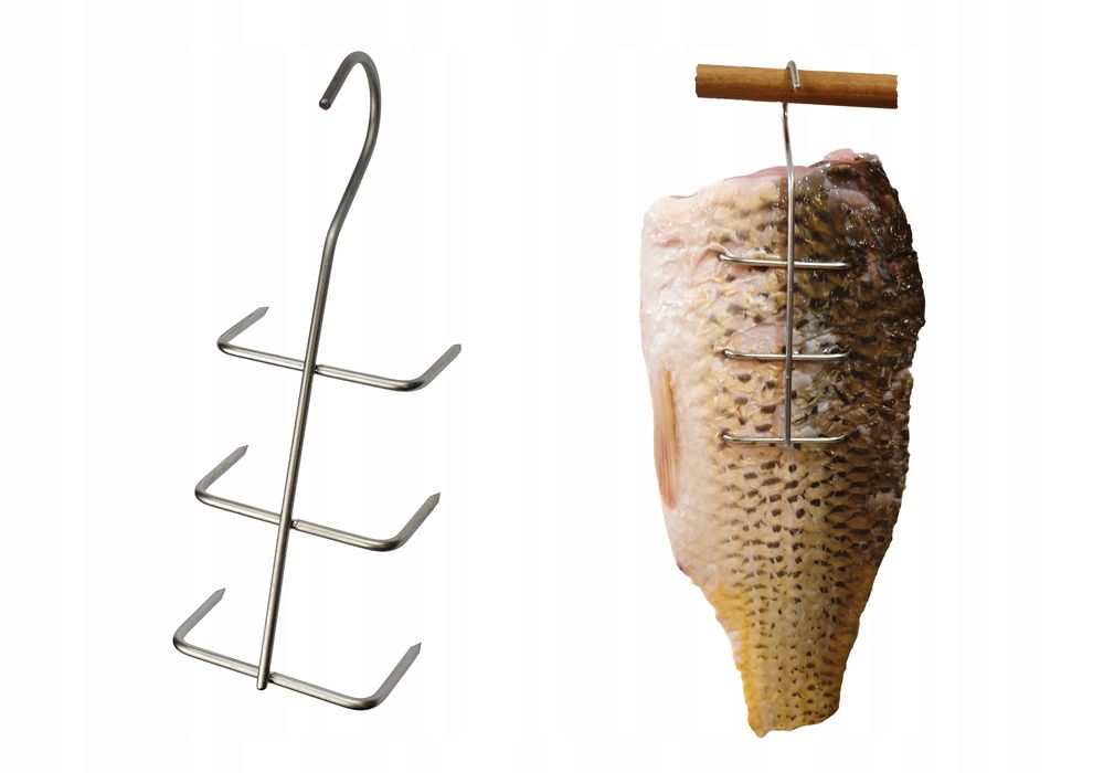 Hak Wędzarniczy Super Smoke do filetów i płatów ryb 3mm Premium 16cm