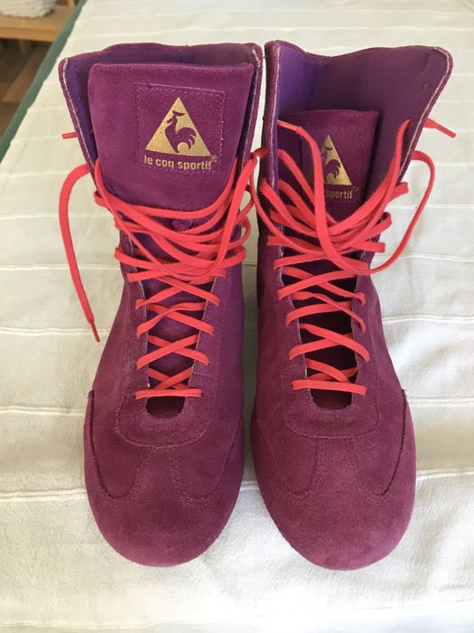 wysokie sportowe zamszowe buty Le coq sportif 41