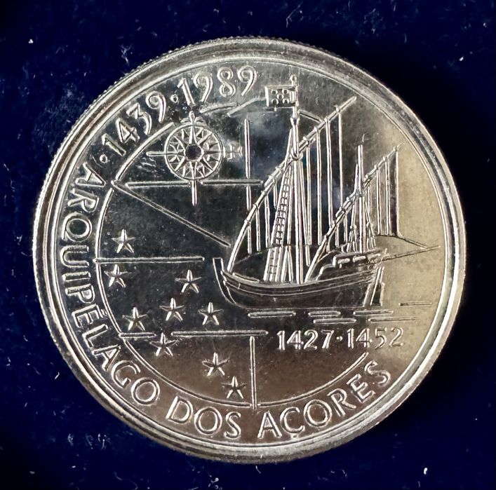 moeda de coleção - 100 escudos em prata 1989