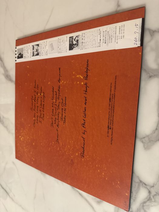 Phil Collins No Jacket required Japan plyty winylowe