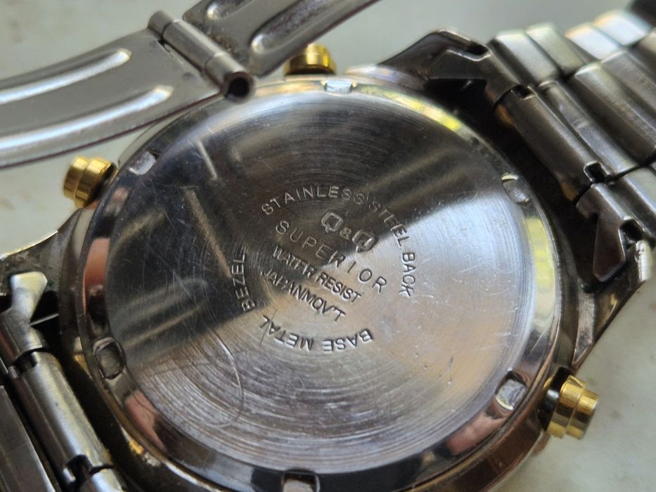 Zegarek szafirowe szkło Q&Q SUPERIOR CHRONOGRAPH