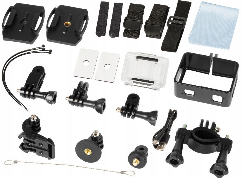 Kamera Sportowa GO PRO 4K WIFI Wodoodporna Mikrofon Akcesoria Prezent