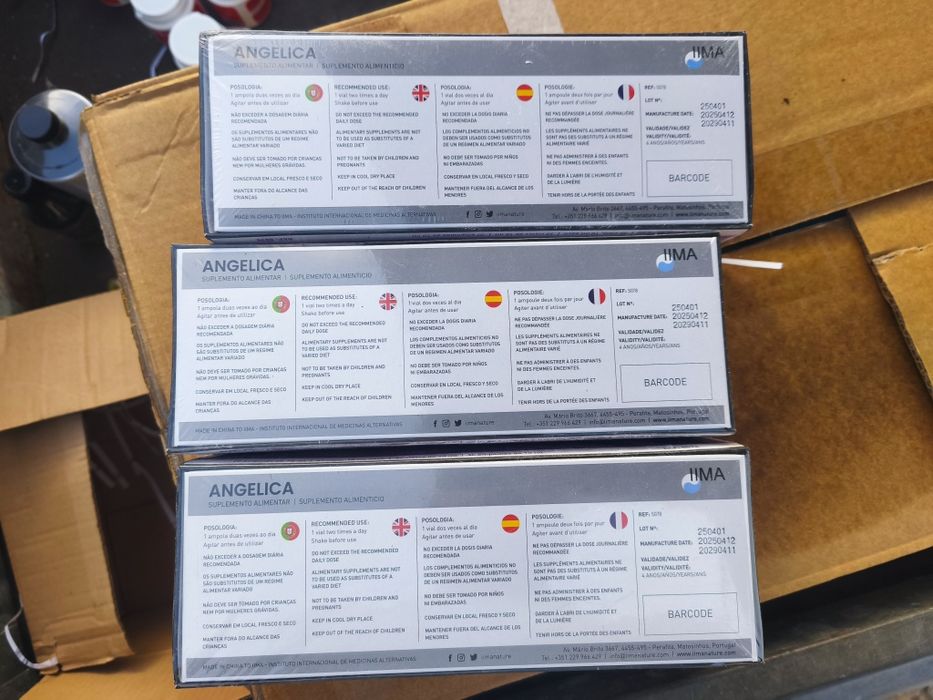 3x embalagens Angelica suplemento alimentar