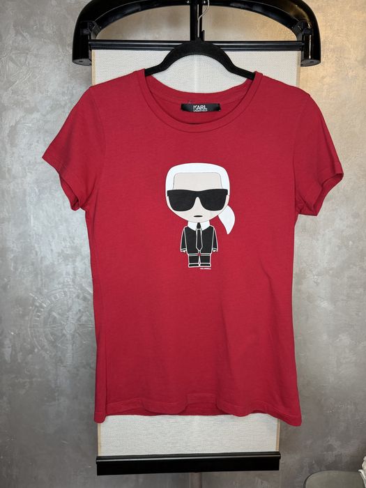 Karl Lagerfeld футболка жіноча L розмір / приталений крій / червоний колір