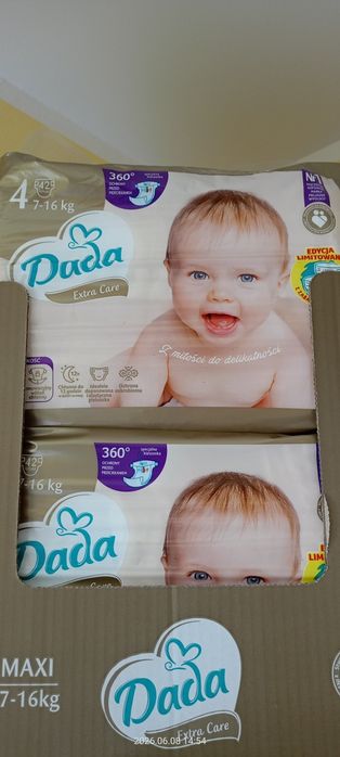 Pampersy Dada 4  -  4 opakowania po 42 szt
