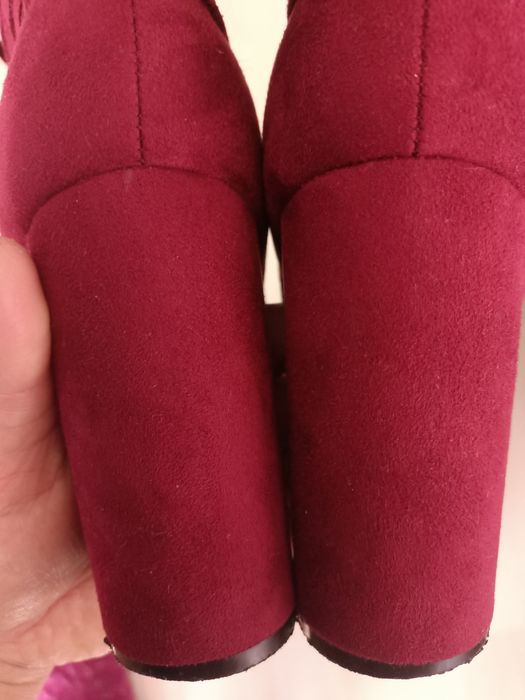 Botki kozaki rozm.38 bordo