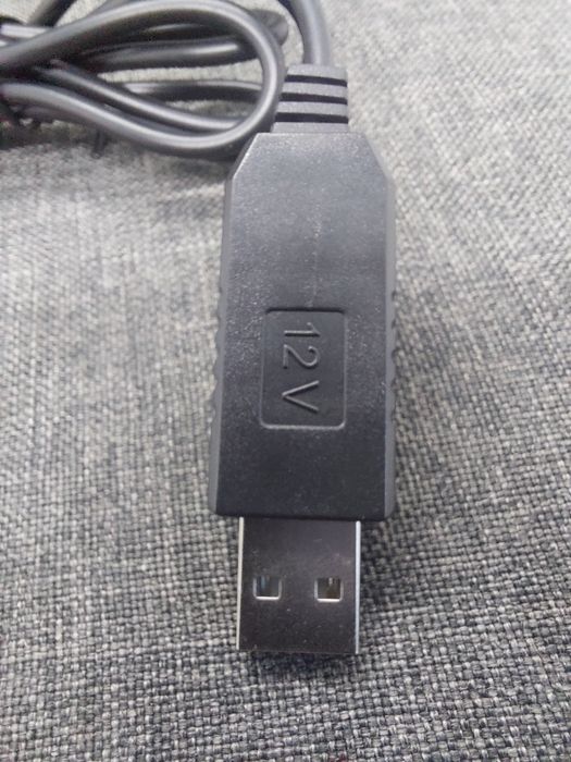 Кабель USB 5V на DC 12V перехідник, довжина 1м, новий