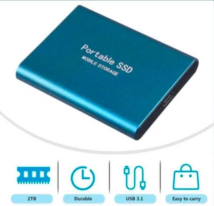 Внешний накопитель ssd, 2 тб в жёстком противоударном корпусе.