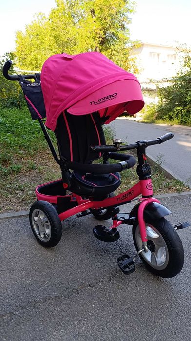 Детский велосипед с родительской ручкой Turbo Trike
