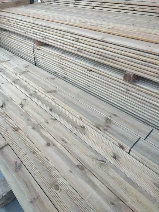 Deska tarasowa ARUBA impr. brąz SOSNA 22 x 120 x 4000 mm  PROMOCJA !!!