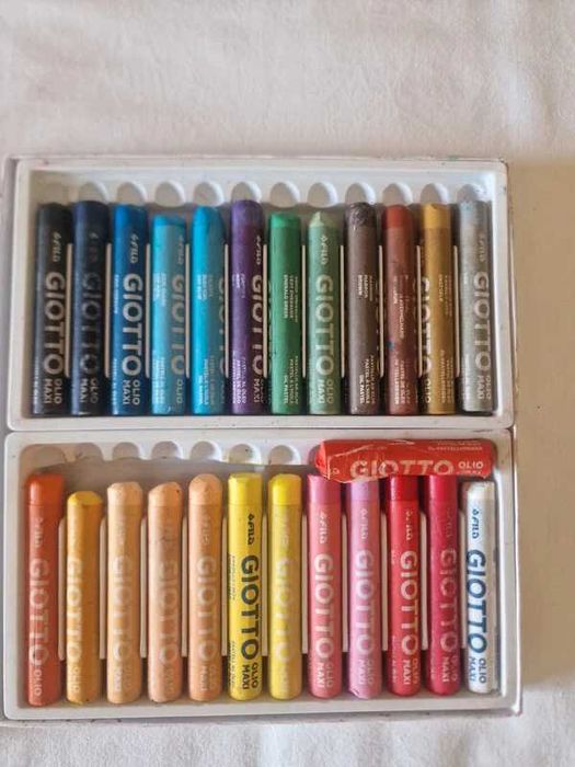 Kit Pintura Giotto (Aguarelas Novas + 24 Pastéis de Óleo Maxi)