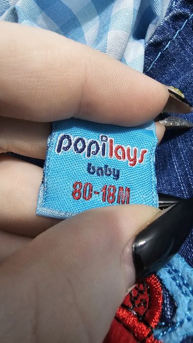 Spodnie dżinsowe na szelkach