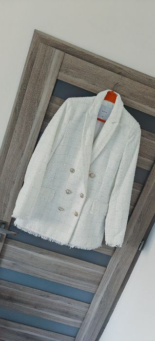 Tweedowy zestaw marynarka i spódnica Mohito roz S