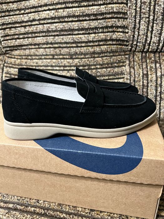 Лоферы  из натурального замша