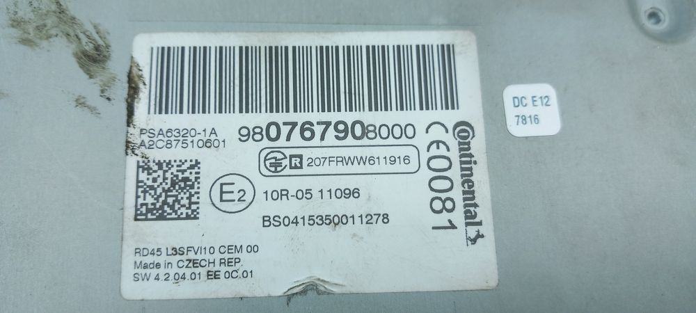 Rádio / auto-rádio PEUGEOT 308 II