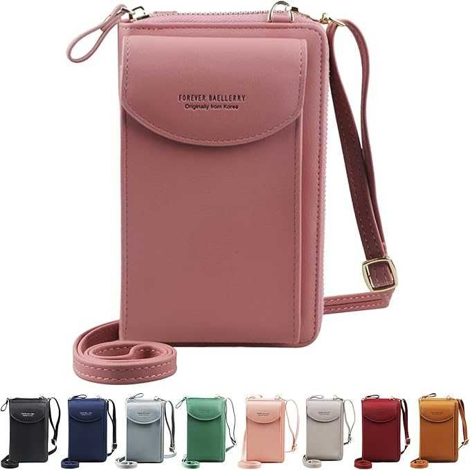 FORRICA damska mała torebka crossbody - róż