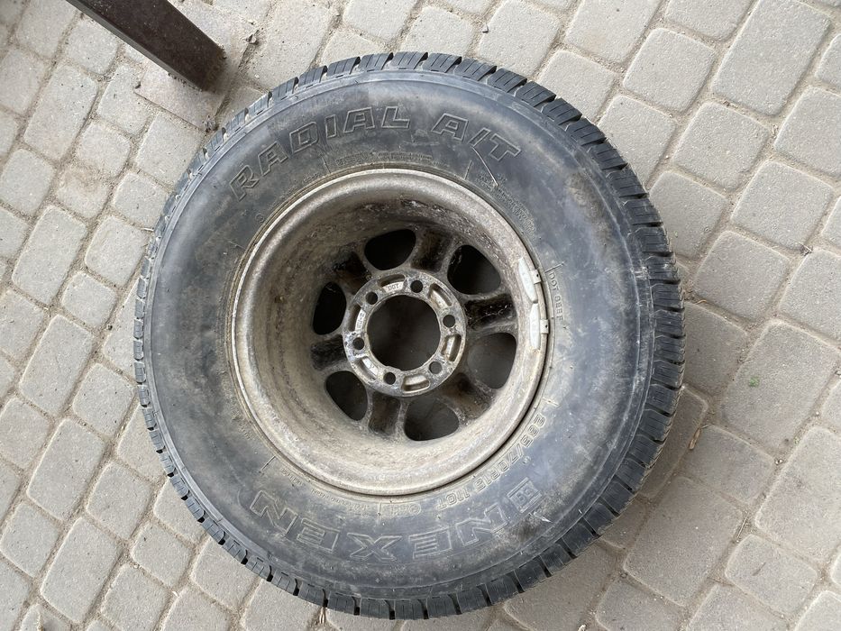 Колесо запаска диск 6 139.7 15 резина 265 70 L200 Pagero navara np300 frontera 31 10.5