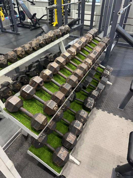 Гантельний ряд 12.5-40 кг, також маю iншi тренажери