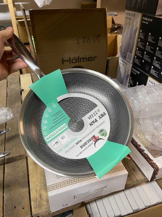 Сковорода 22см з антипригарним Pefulon покриттям із захисною насічкою