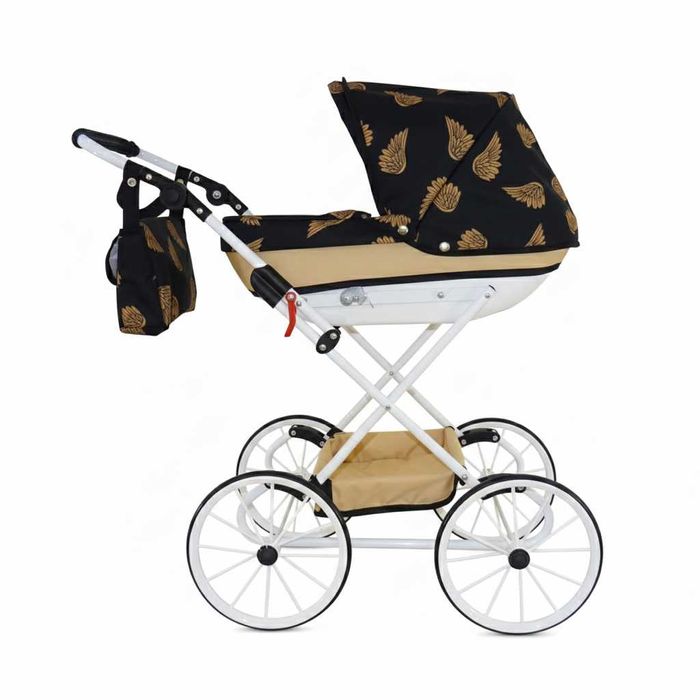 Wózek Dla Lalek Głęboki Retro Premium Solidny Nowy z Gwarancją