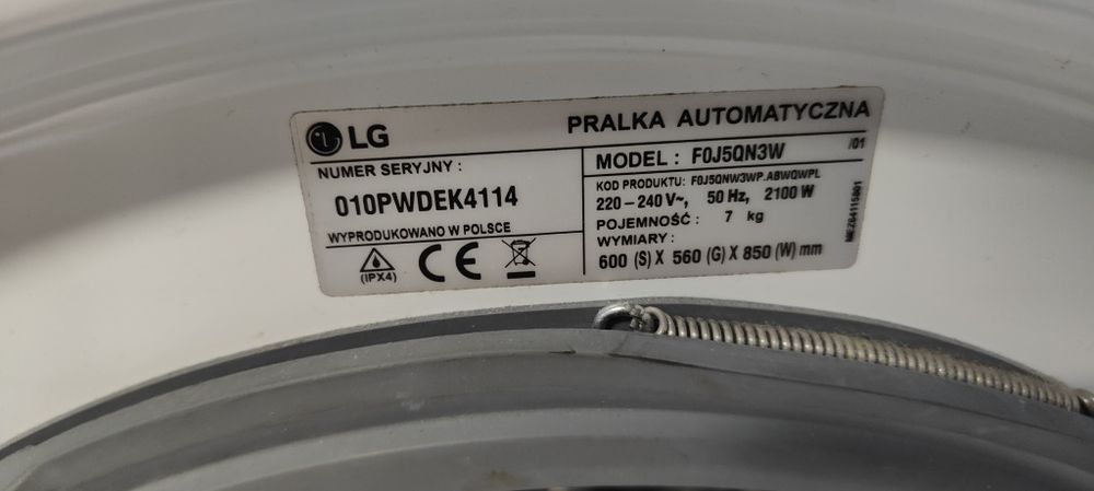 Programator do pralki LG Direct drive 7 kg