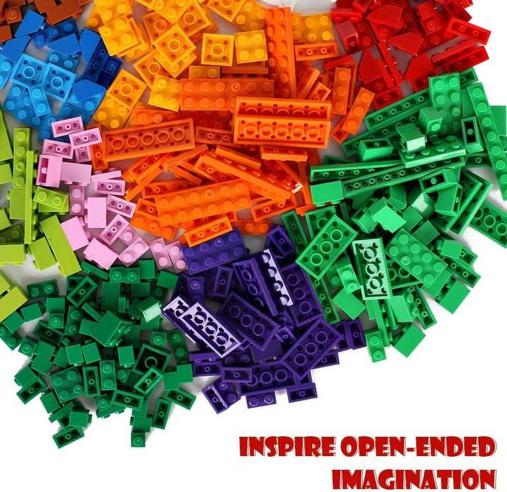 Klocki Konstrukcyjne 1500 Elementów Lekebaby Block Kompatybilne z Lego