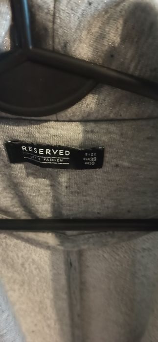 Marynarka casual na codzień szara srebrna reserved 38 M
