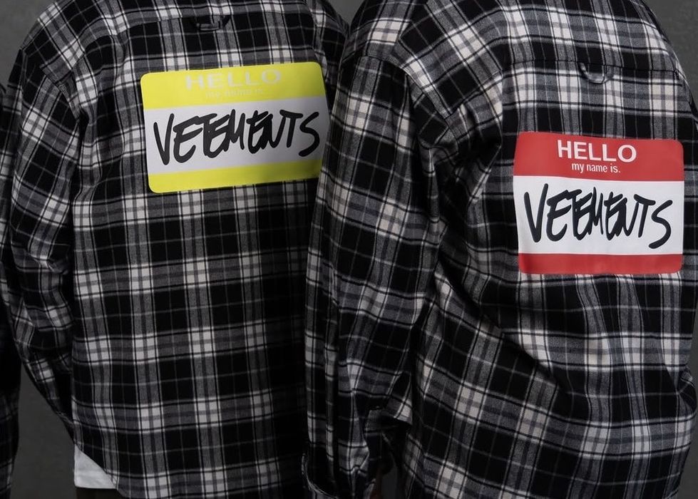 Сорочка унісекс Vetements  S-L рубашка чоловіча/жіноча