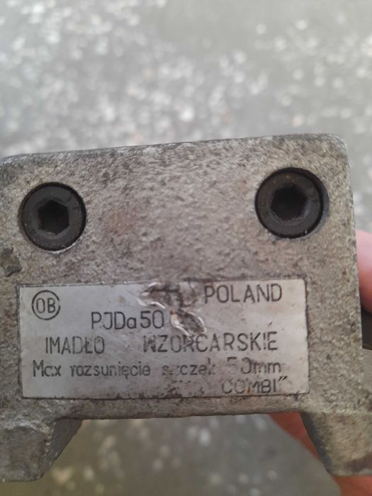 Imadło wzorcarskie maszynowe szlifierskie 50mm