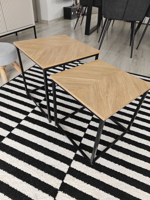 Stoliki kawowe  2 szt. Jodełka indrustrialne