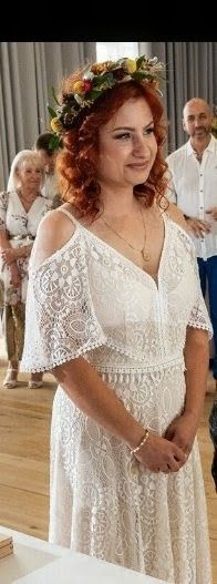 Zjawiskowa suknia ślubna BOHO / Rustykalna