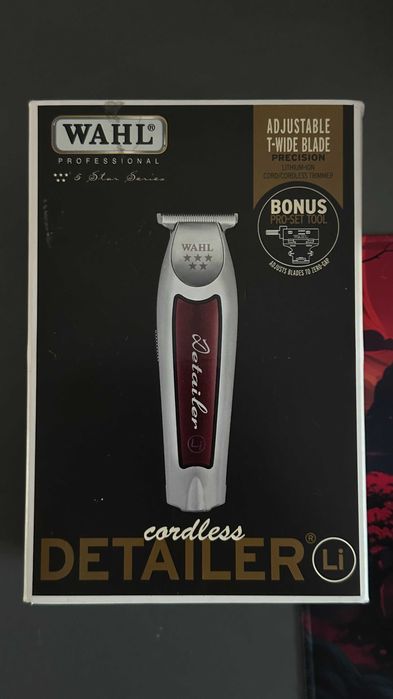 Wahl Detailer Wide Cordless Li — новий, безпроводний, T-Wide лезо, орігінал з США