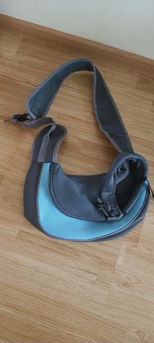 Сумка-переноска для цуценят для подорожей на відкритому повітрі, плечова сумка для собак, сітчастий оксфорд, одинарна зручна слінг-сумка,
