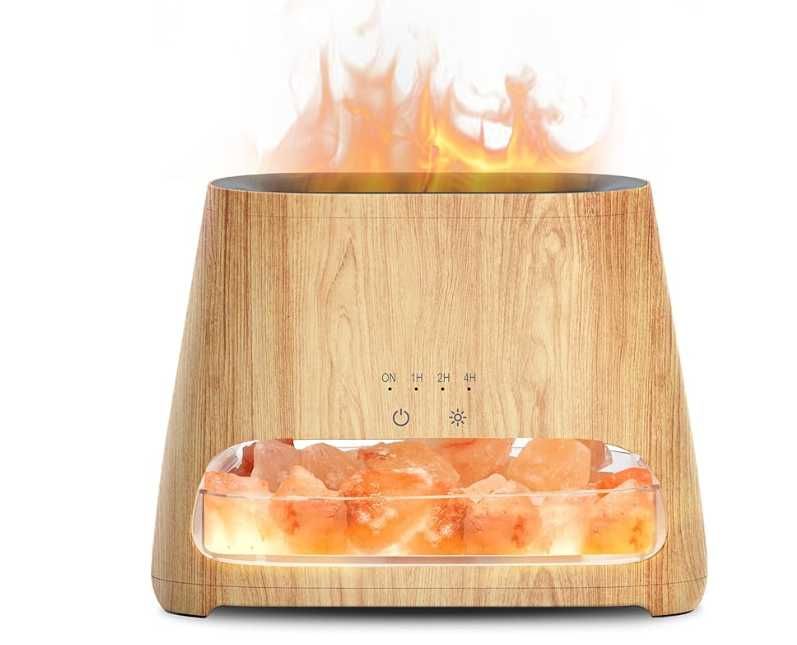 SALKING 2w1 ultradźwiękowy dyfuzor  olejków lampa solna z Himalajów