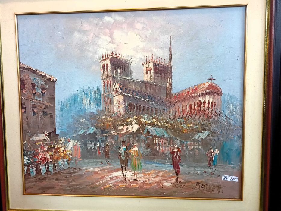 Quadro Óleo Sobre Tela Burnett