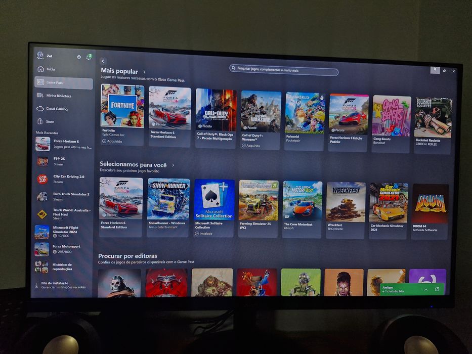 PC Com 2 anos de GARANTIA. Pc gamer Placa Asus Geforce RTX 4060 + monitor 27" Acer