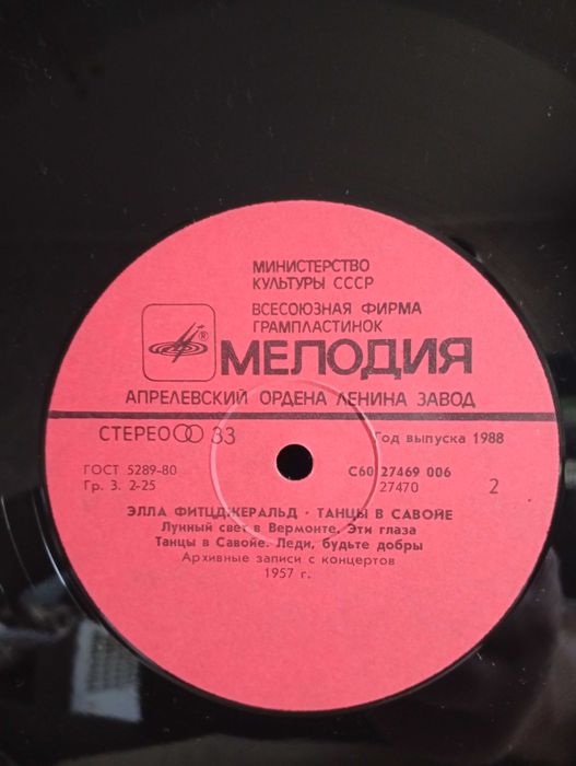 Вінілова Пластинка