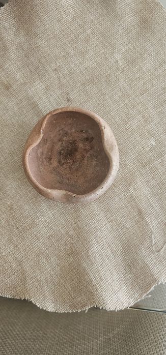 Cinzeiro / Prato Decorativo em Barro Artesanal Orgânico (Estilo Wabi-Sabi / Rústico)