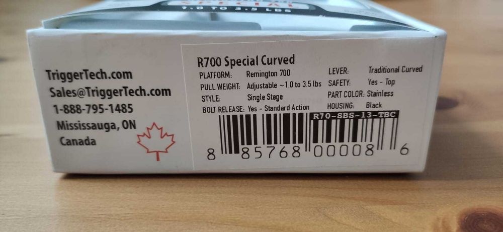 Spust TriggerTech R700 Special Curved Single Stage