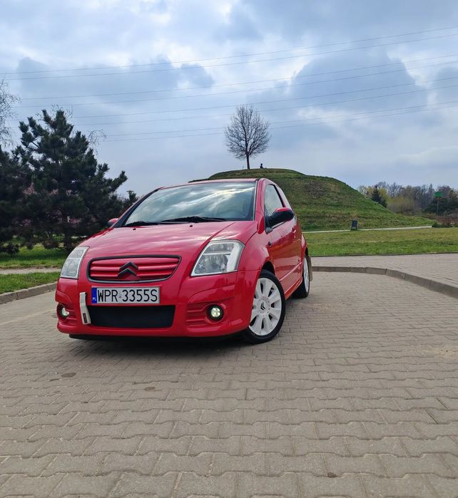 Citroën C2 1.6 VTS Salon PL, bezwypadkowy, one-off, Red HOT Restomod