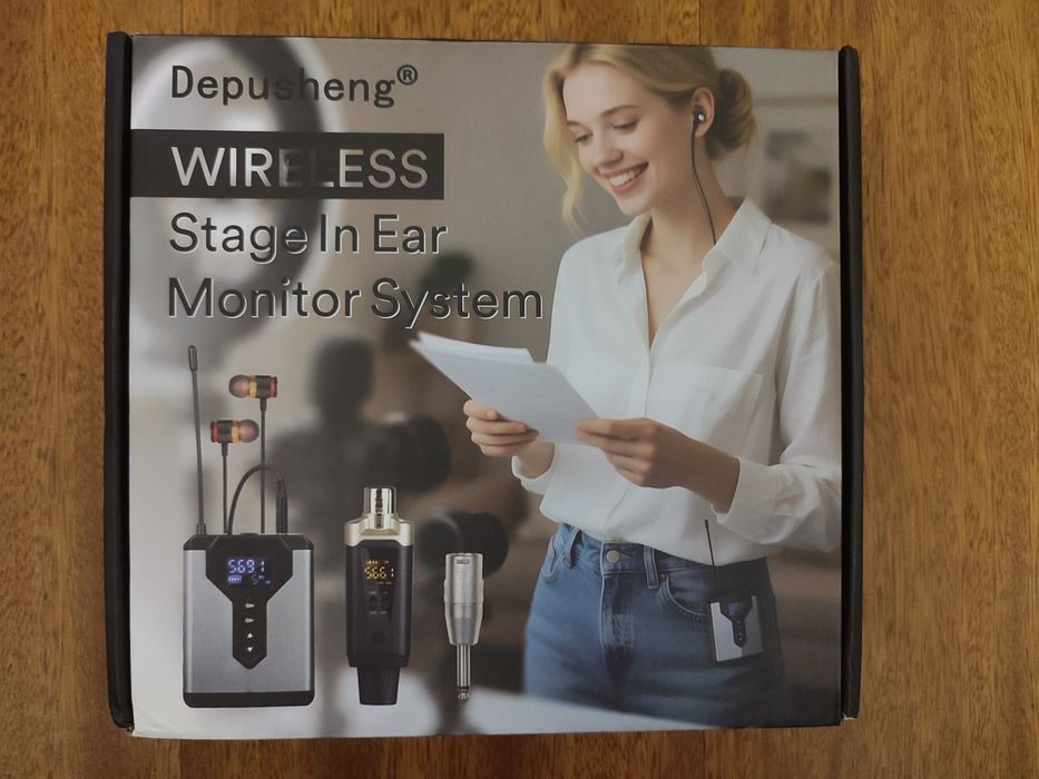 Sistema Monitoramento Intra-Auricular sem fio Depusheng - Baixa de Preço