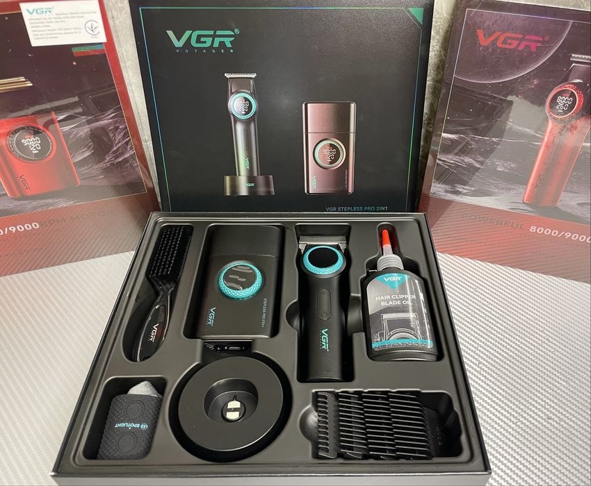 Професійний тример та шейвер VGR V977-377|Набір для стрижки і гоління