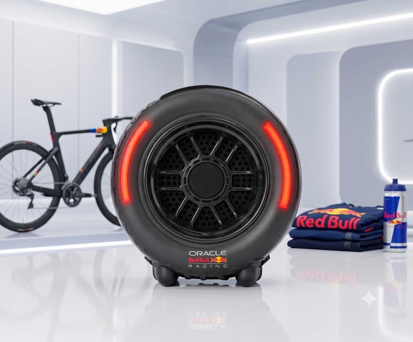 Red Bull Racing RB-SK310 Wheel Edition (у формі колеса) - Party Speaker Tyres — Бездротова колонка Formula 1 Edition